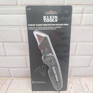 Klein Tools Limited Blackout Knife, Flickblade With Blade Storage #44303BLK